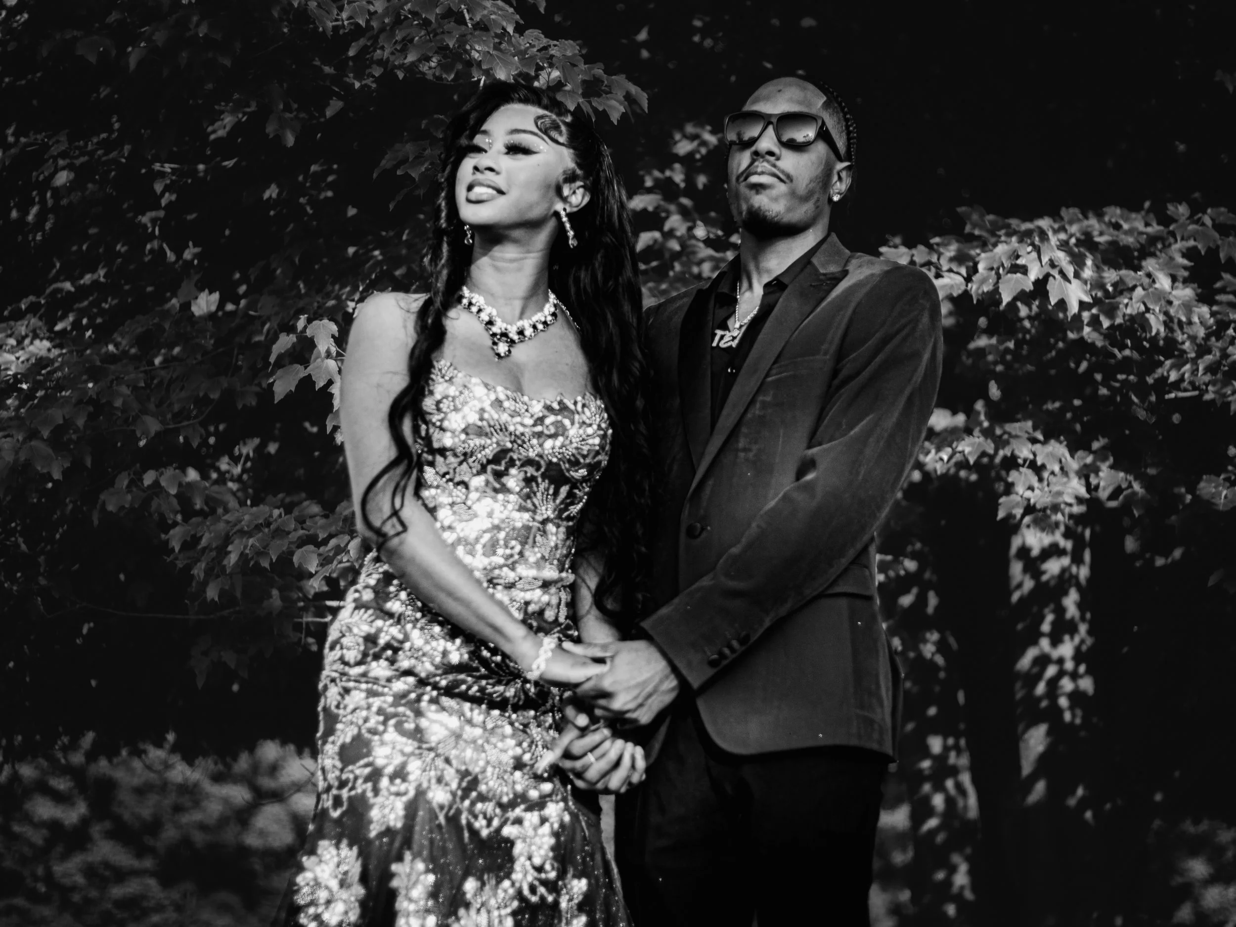 Moody couples portrait by Drew B Photography
