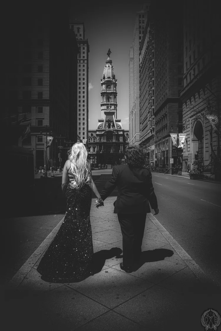 Creative solo portrait example by Drew B Photography