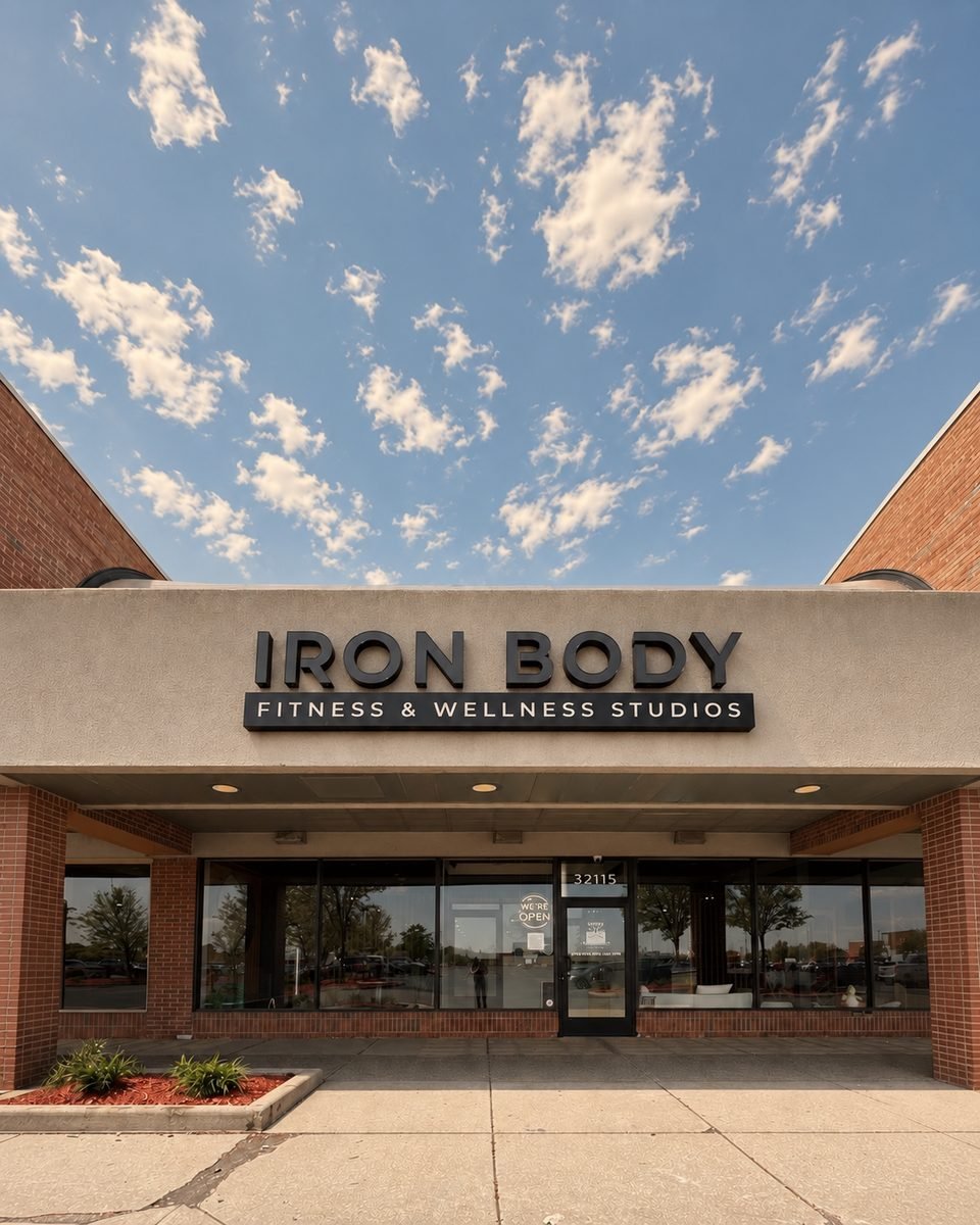 Exterior of IronBody Studios storefront