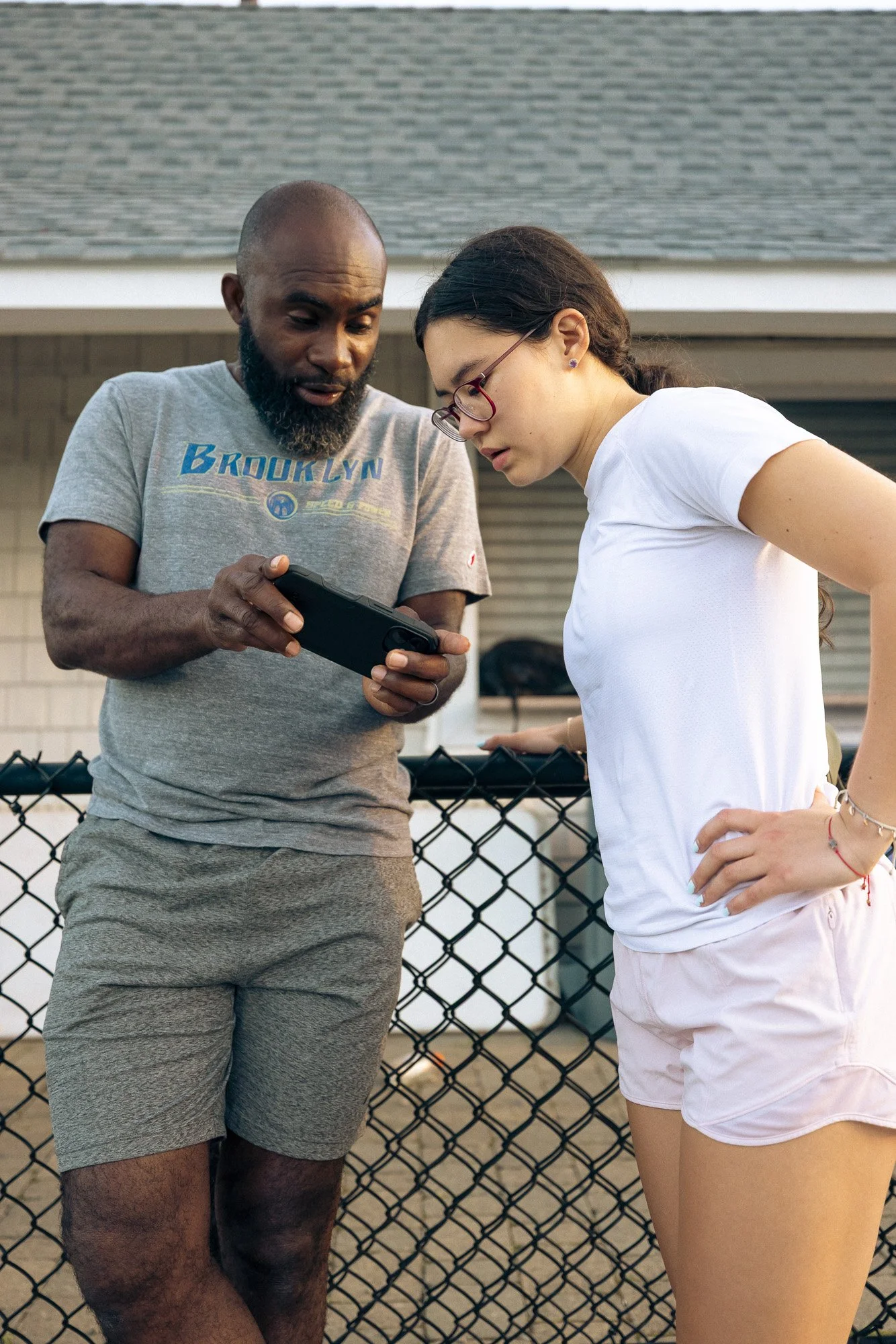 Brooklyn Speed and Power coach with athlete