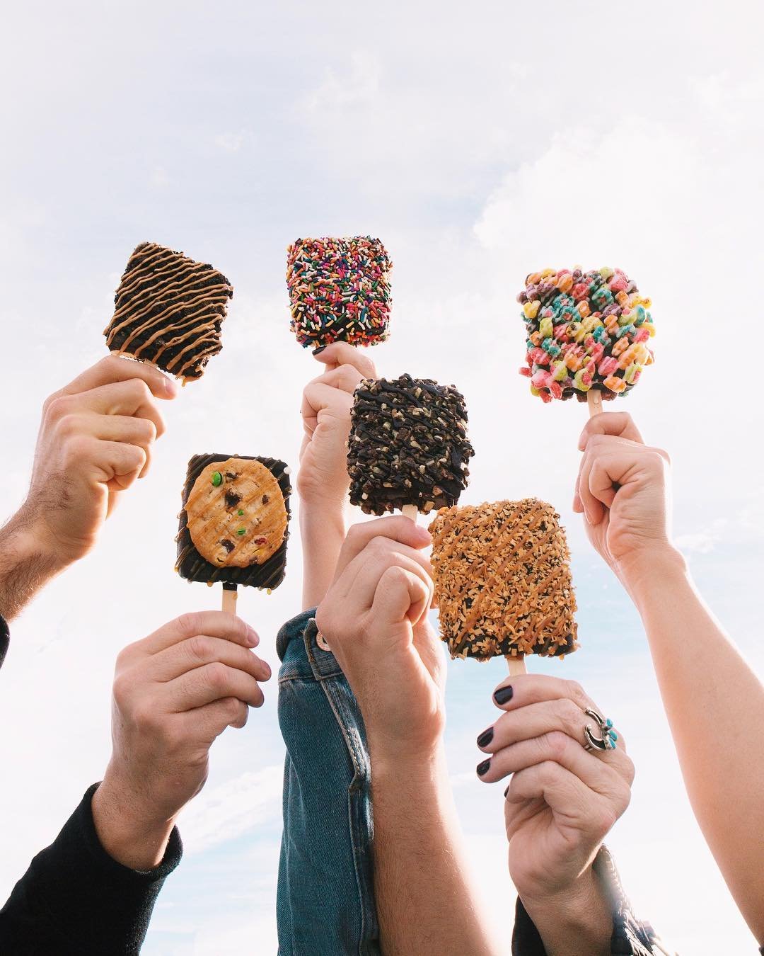 Interactive ice cream catering station at a Corporate Event