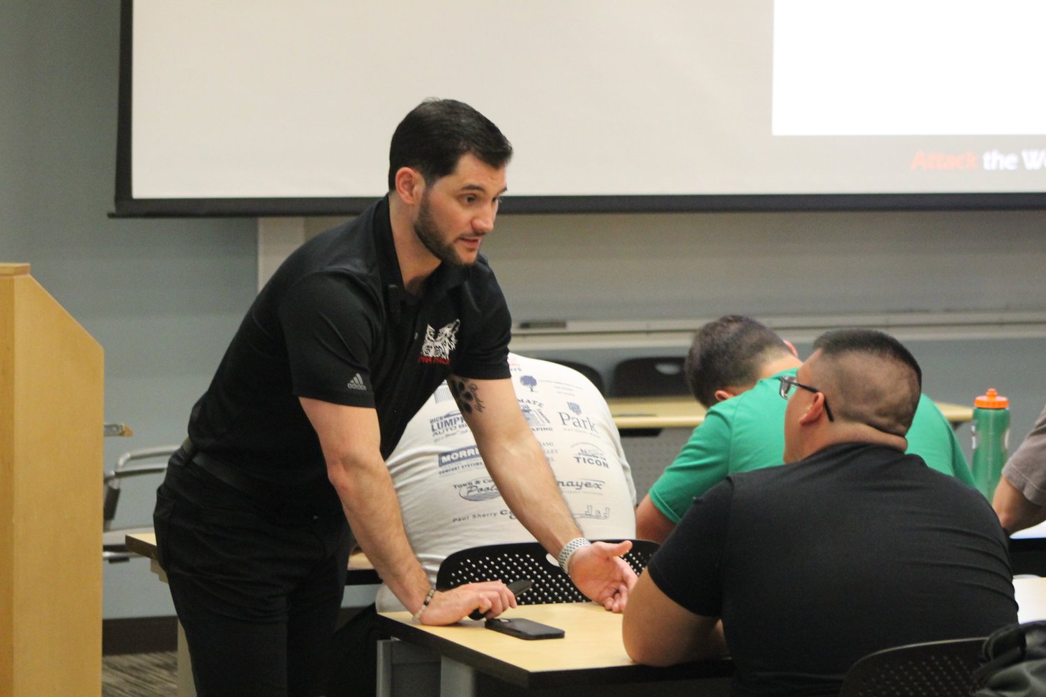 Dom Clegg coaching athletes through preparation standards and execution