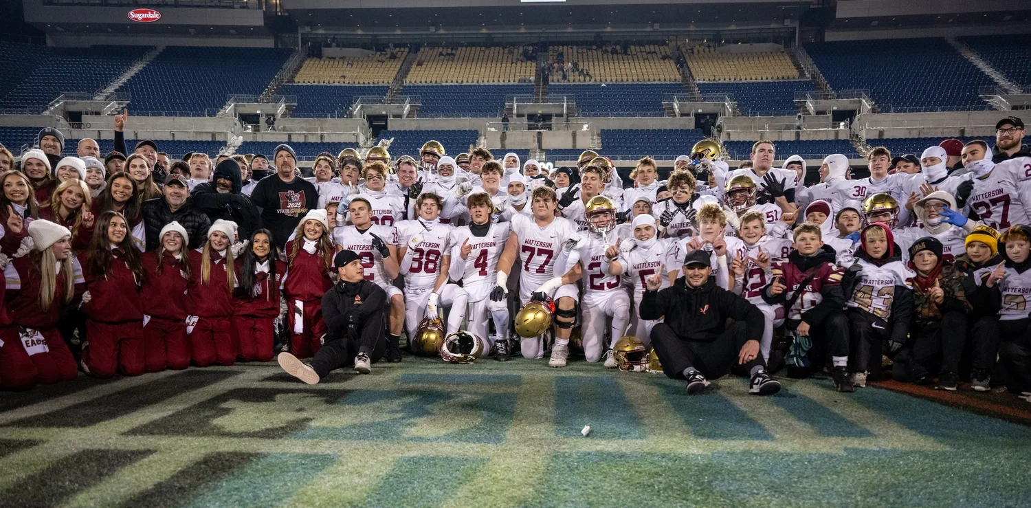 Bishop Watterson football championship team environment