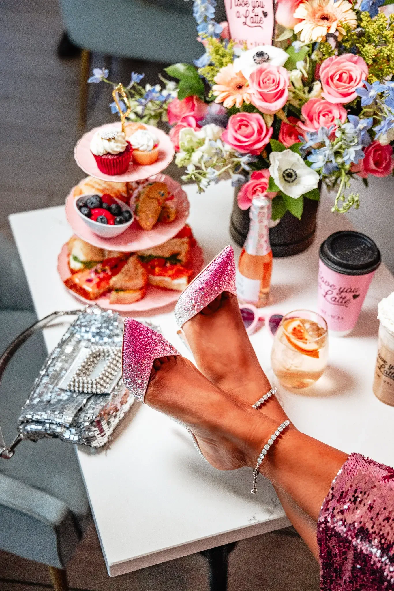 Crystal heels and afternoon tea at Café Lola