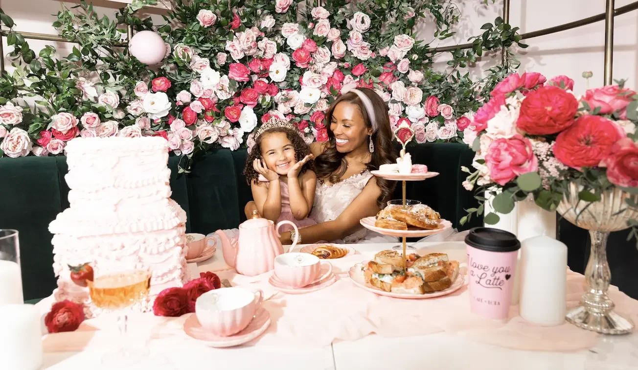 Lin Smith Jerome and her daughter Margaux celebrating together at Café Lola
