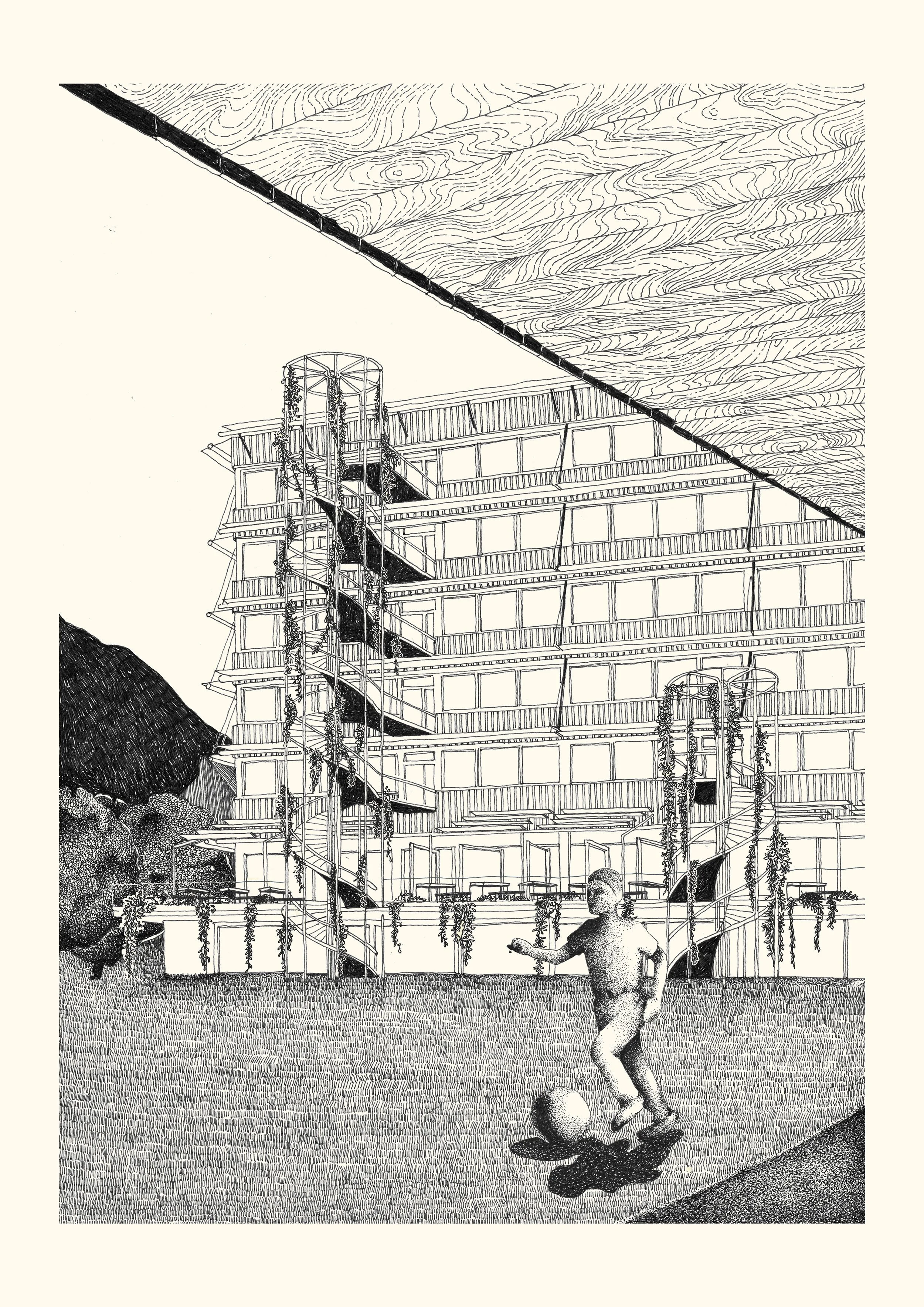 Sportplatzperspektive