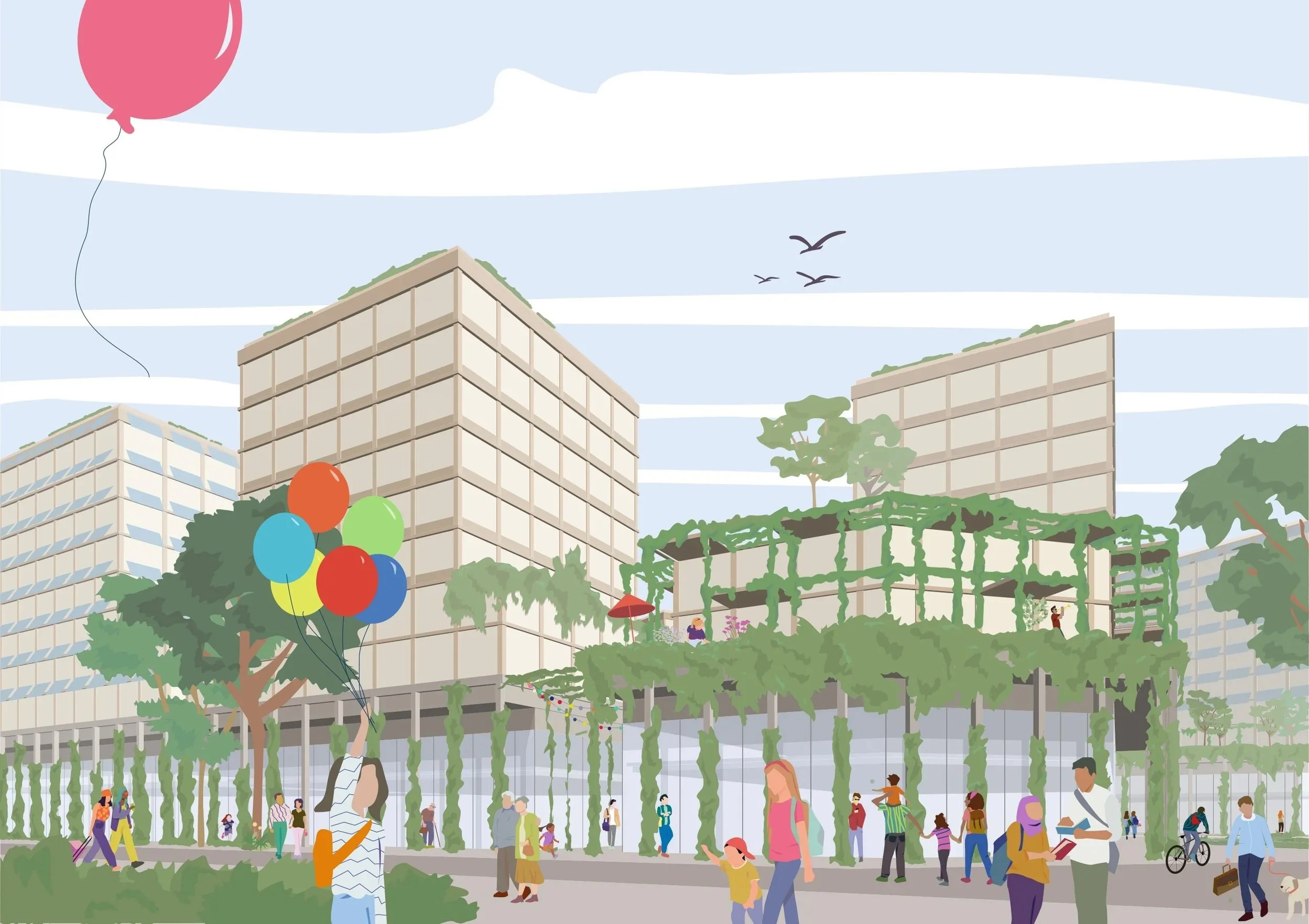 Donauzentrumperspektive