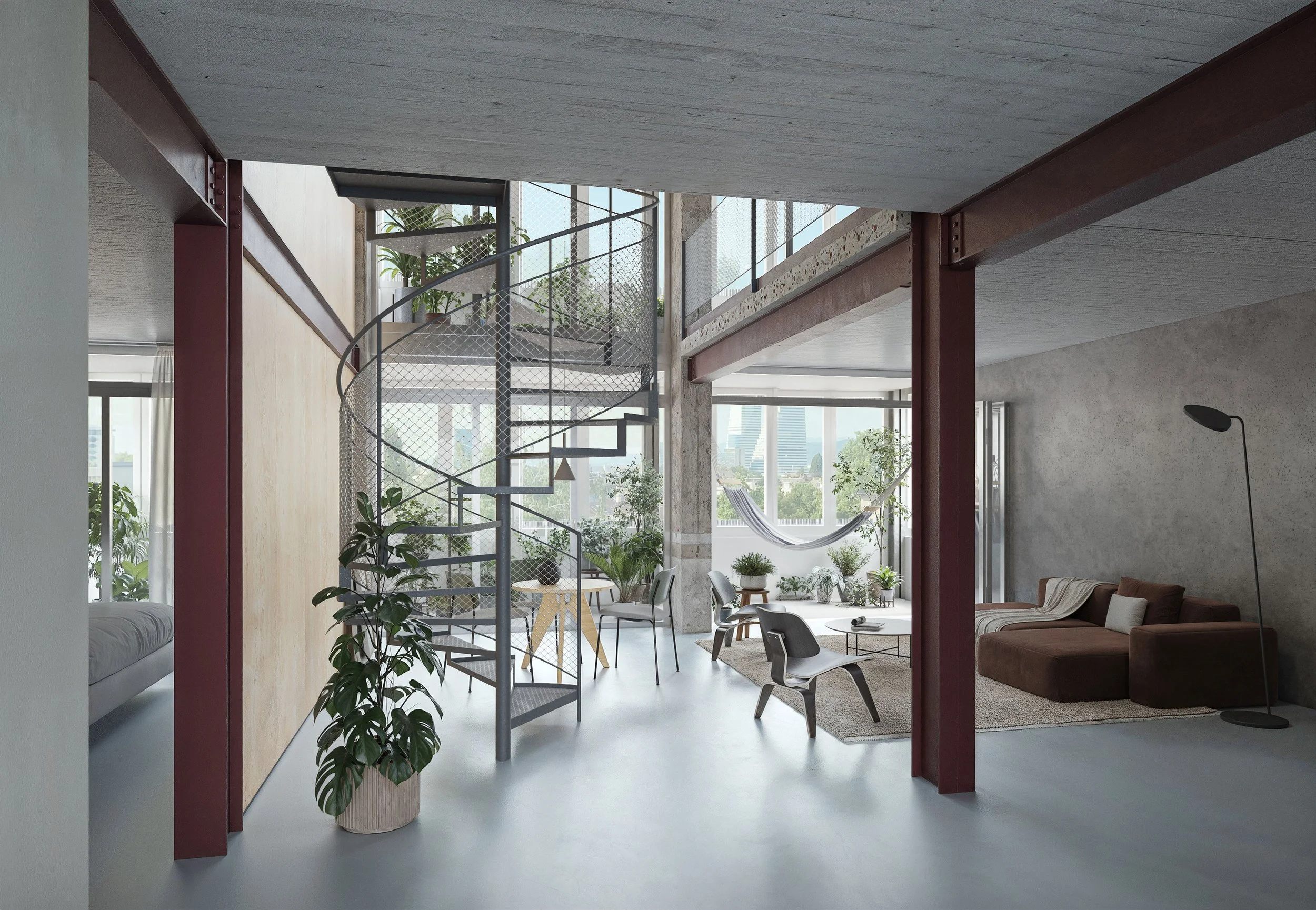 Wohnzimmer der Clusterwohung