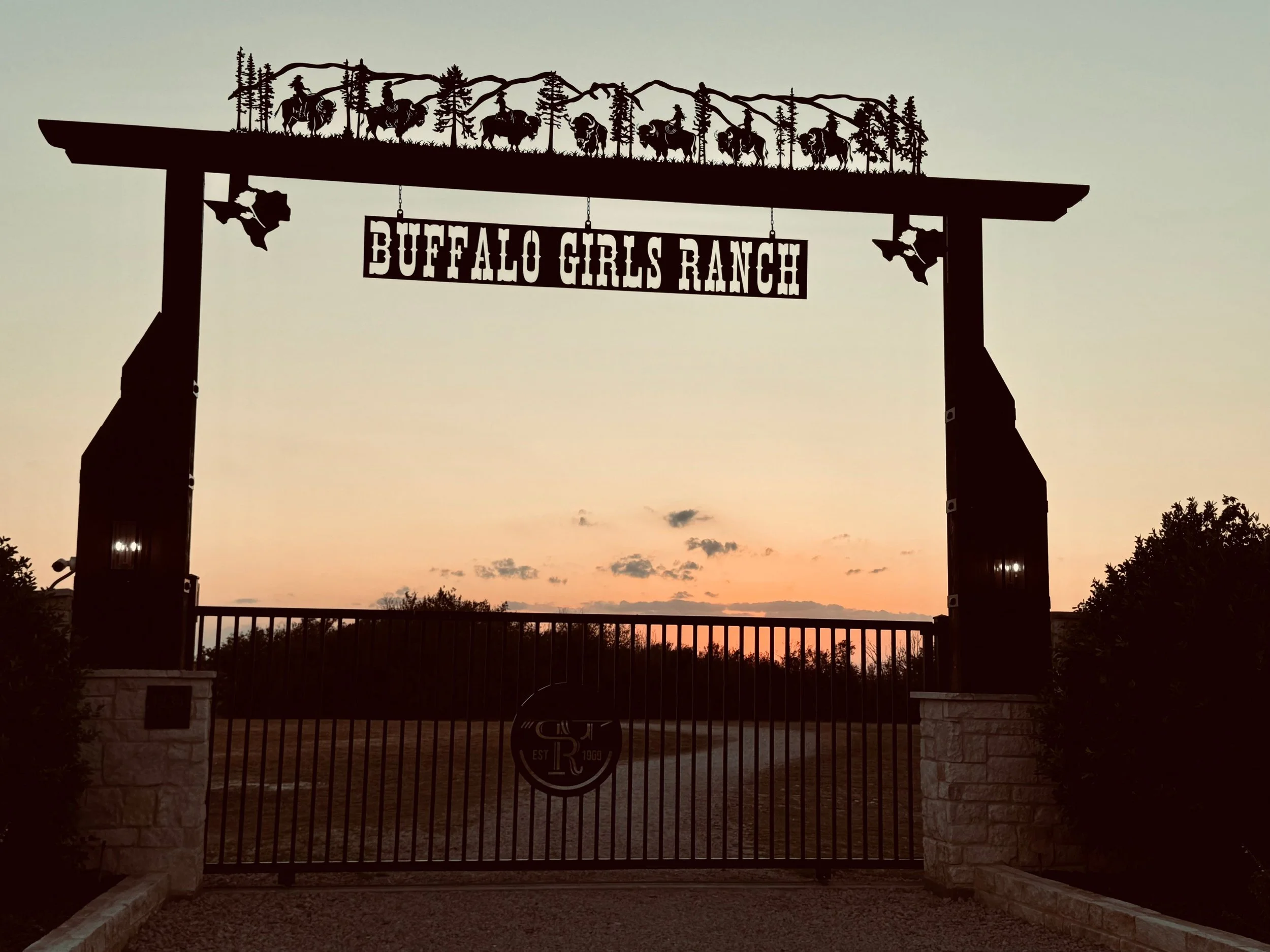 Custom ranch entrance sign by J Dub's Metalworks