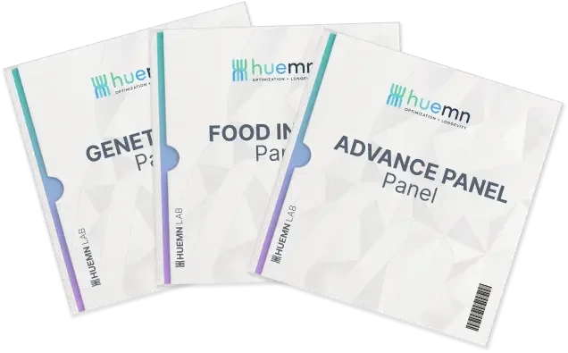 Huemn Labs Genetic Risk, Food Inflammation, and Advance Panel test kits