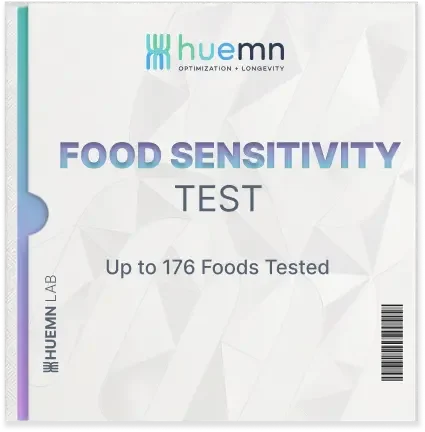 Huemn Food Sensitivity Test kit box — up to 176 foods tested