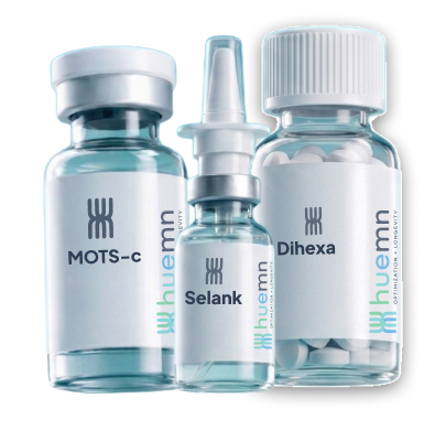 Medical-grade peptide vials — Huemn Peptide Therapy Houston
