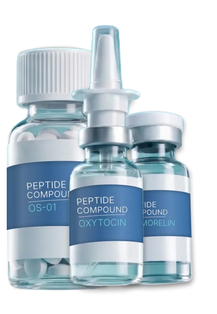 Medical-grade peptide vials — Huemn Peptide Therapy Houston