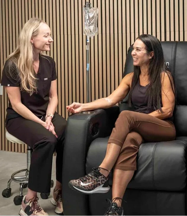 IV Therapy session at Huemn Houston