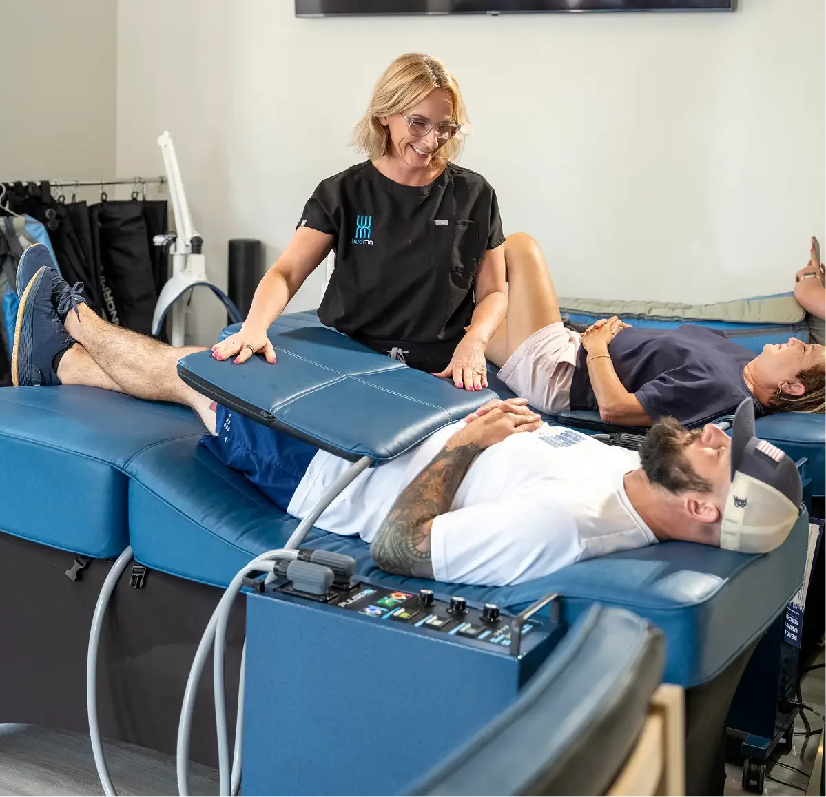 Pulse Centers PEMF therapy bed at Huemn in Houston