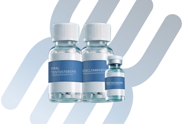 Oral testosterone, enclomiphene, and injectable testosterone treatment options