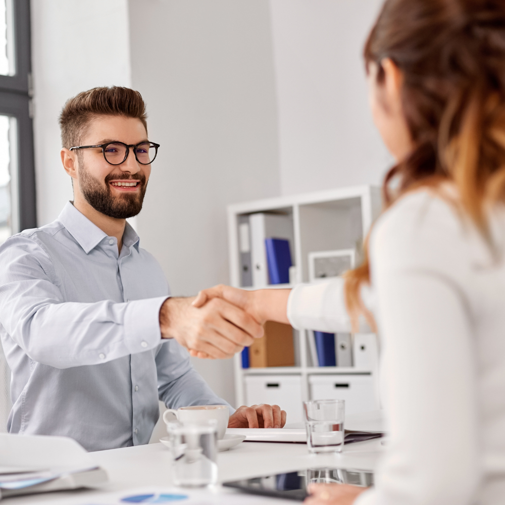 Professional women working together with globe