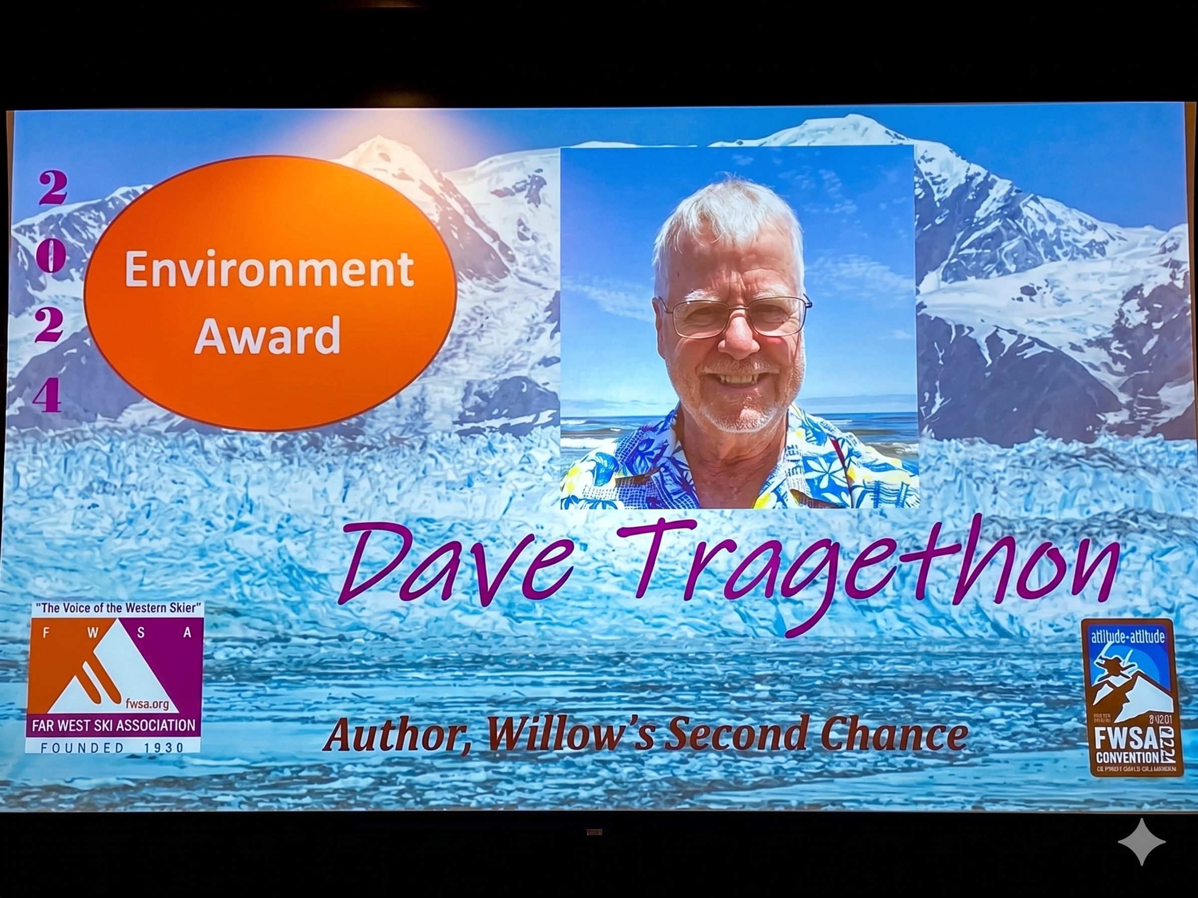 2024 Far West Ski Association Environment Award presented to Dave Tragethon