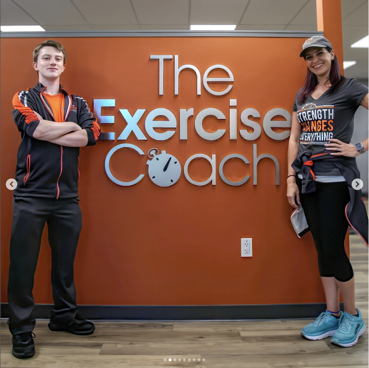 The Exercise Coach sponsor sign at All In for Kids event