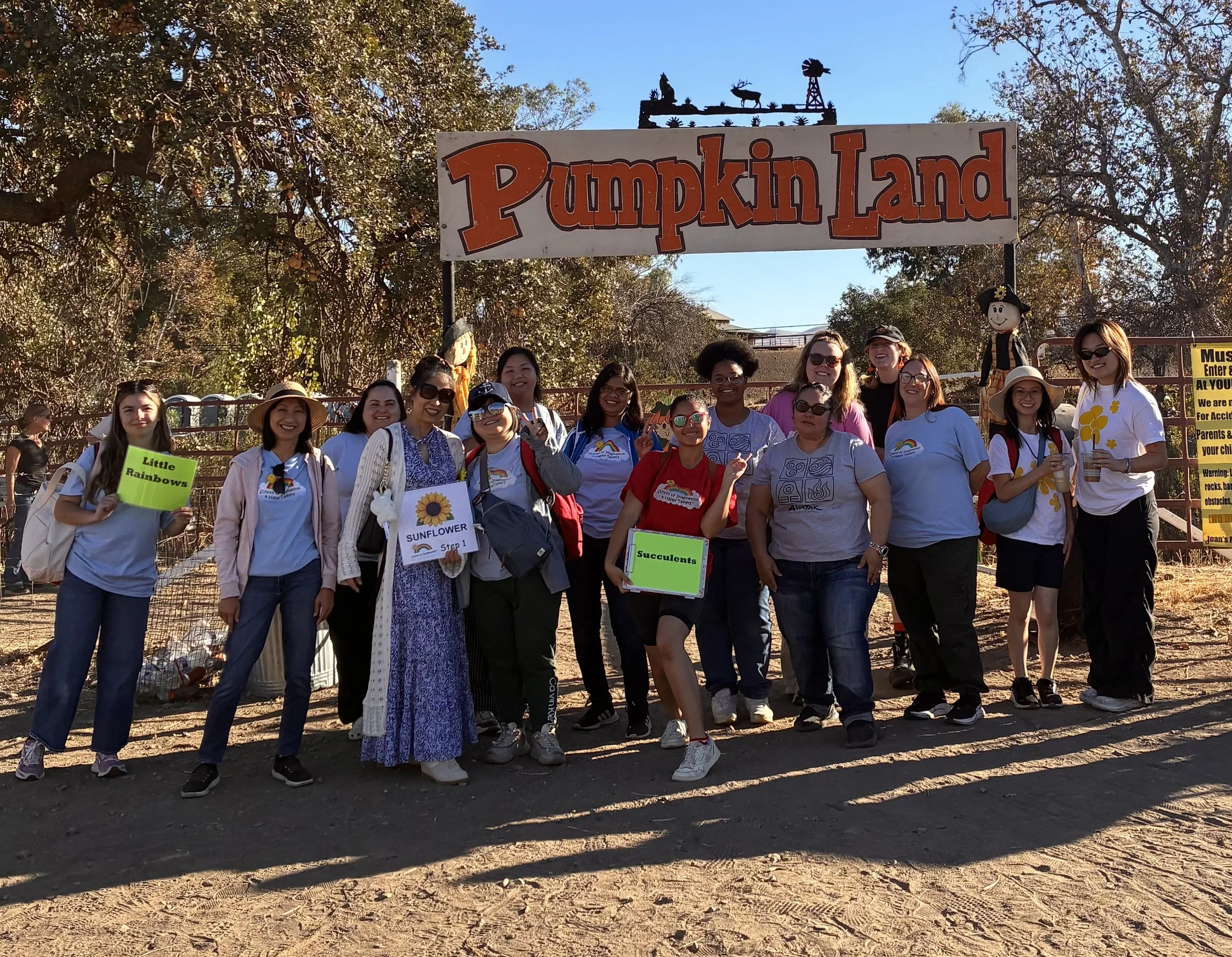 SOI team at Joan's Farm pumpkin patch