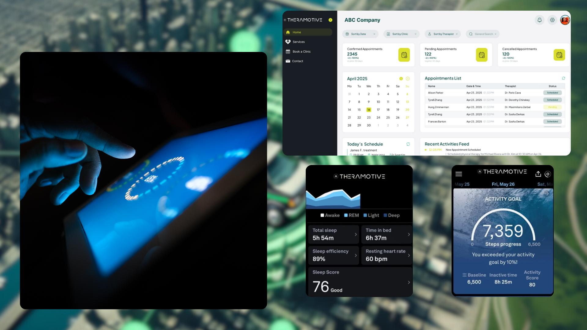 Mobile health application and wearable device