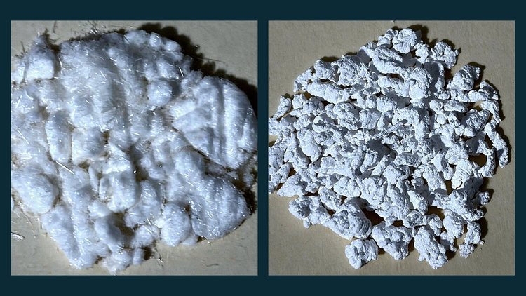 White W2V Monomer (BHET) crystals and white PET made from it