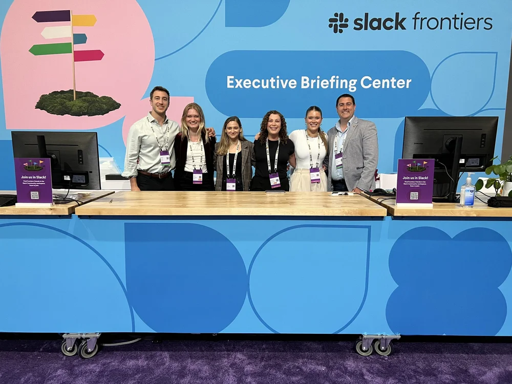 The executive-briefing team at Slack Frontiers