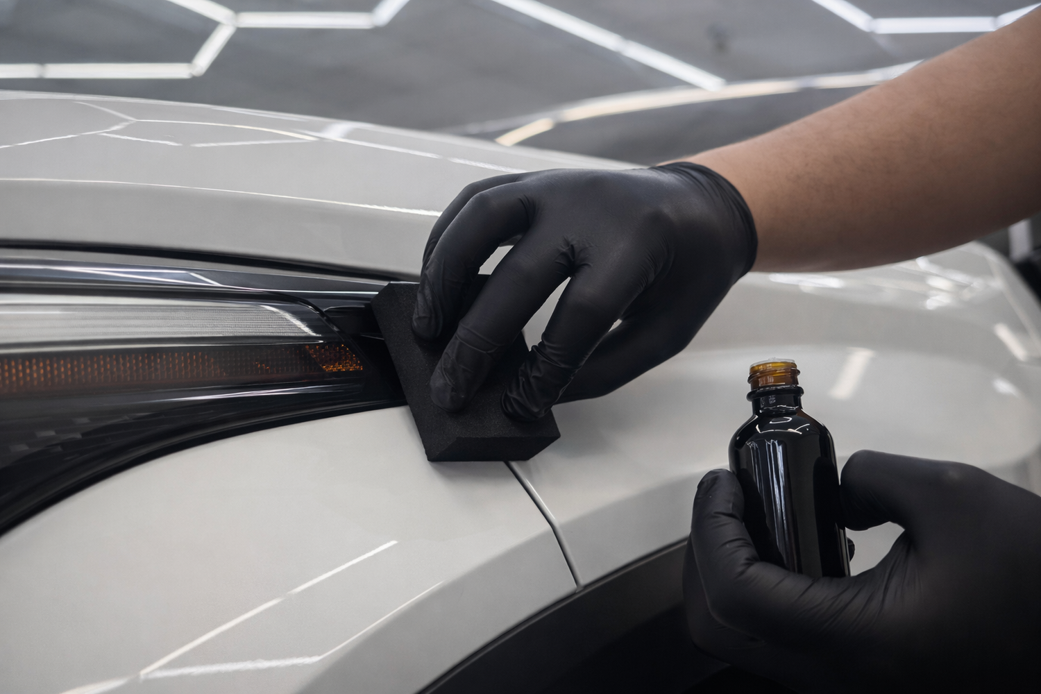 Deep gloss on ceramic-coated paint