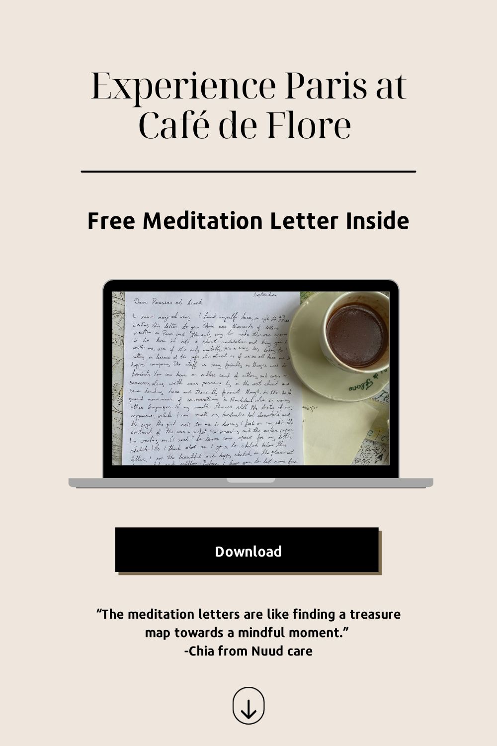 how a meditation letter from paris deepens your mindfulness practice