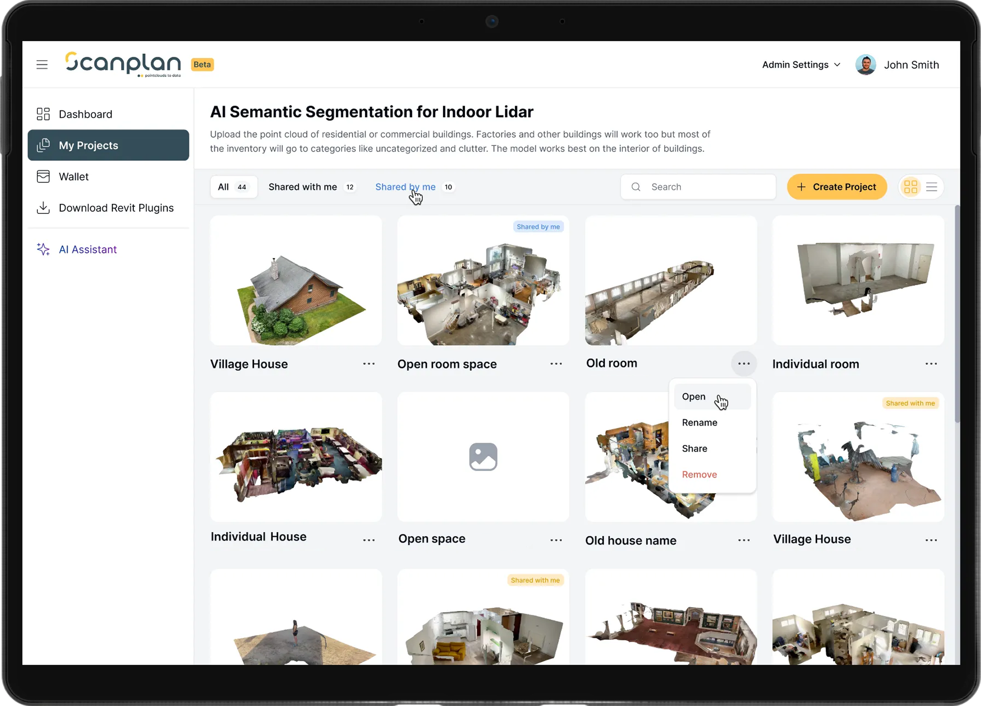 dashboard screenshot