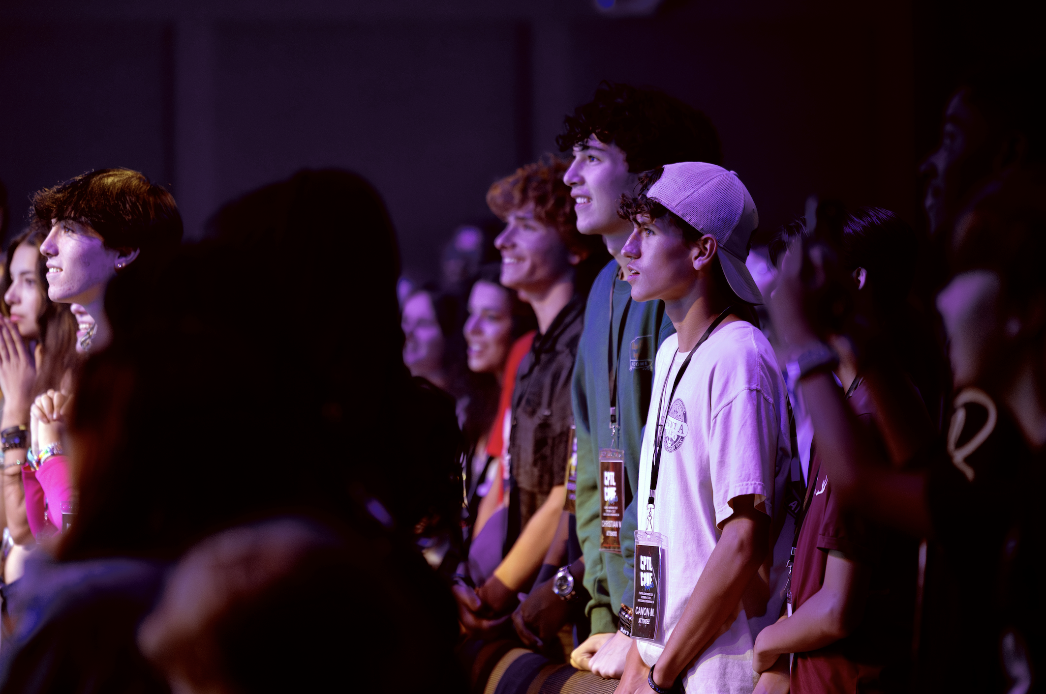 Capital Conference students worshiping