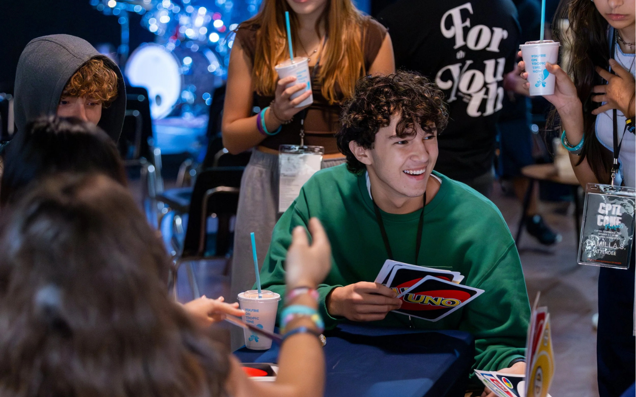 Students connecting at Capital Conference