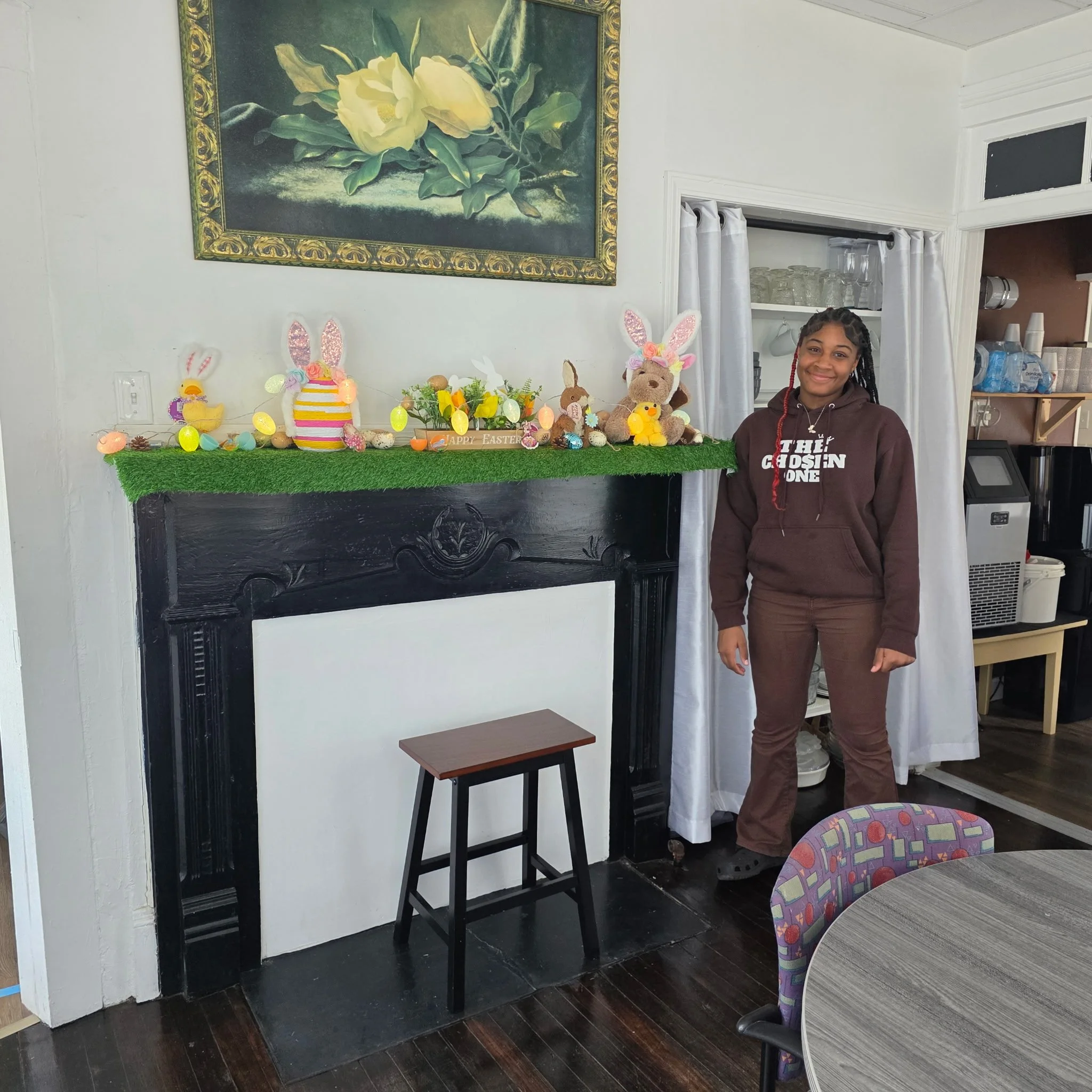 Youth in The Collective working side by side with adults and seniors