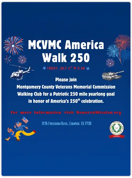 MCVMC America Walk 250 flyer