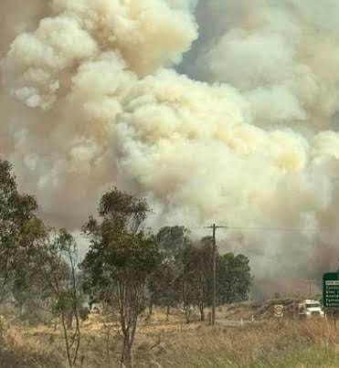Bush fire in the Victorian's Grampians