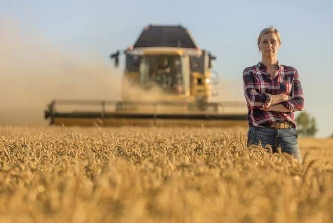 A female farmer to represent how we need to get behind our women in farming!