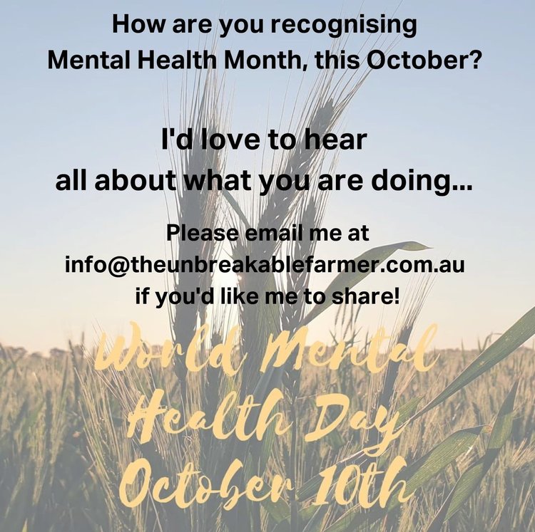 What are you doing to recognise Mental Health Month this October?