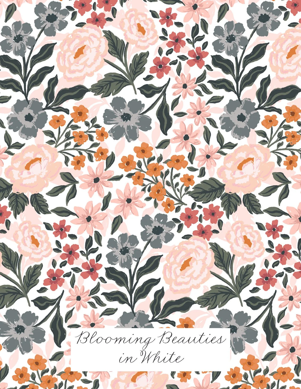 Floral pattern artwork from Cayla’s existing collection