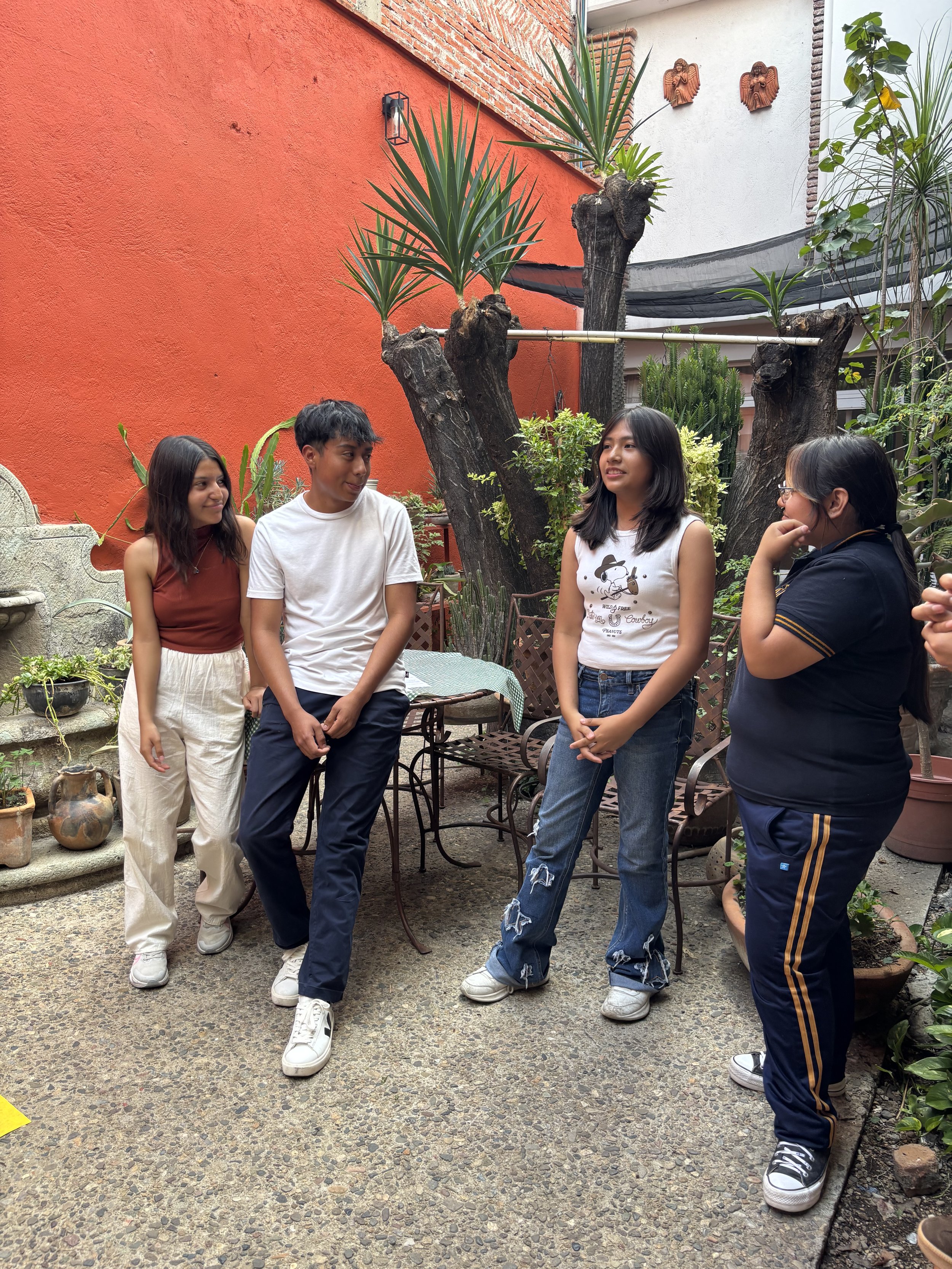Students participating in a group activity