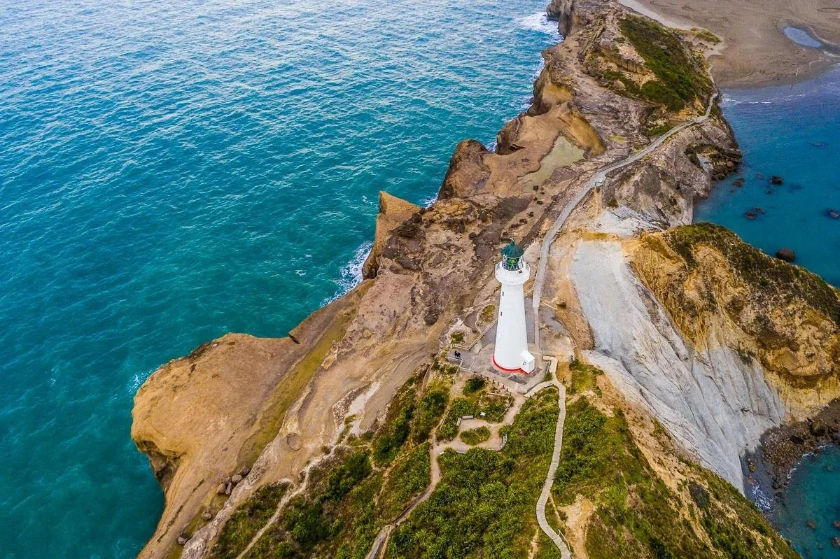 Castlepoint and the Tararua ranges