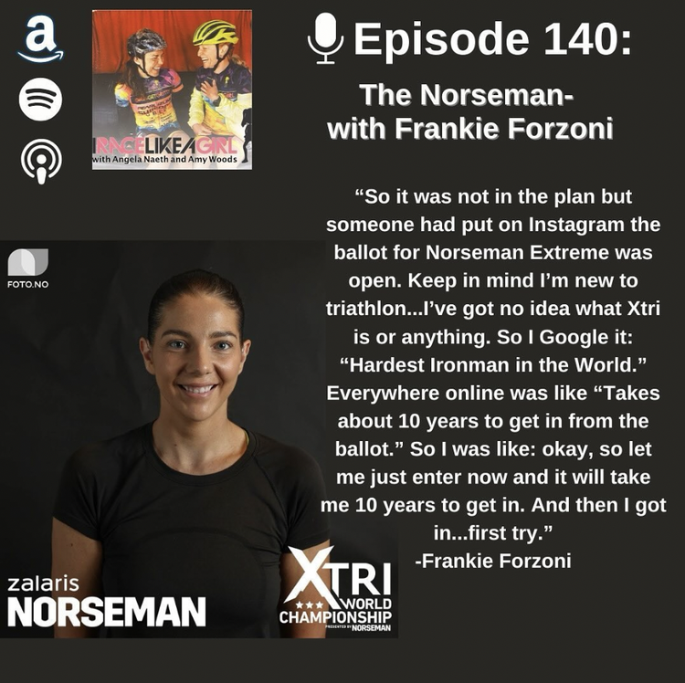 IRACELIKEAGIRL podcast episode artwork featuring Frankie Forzoni