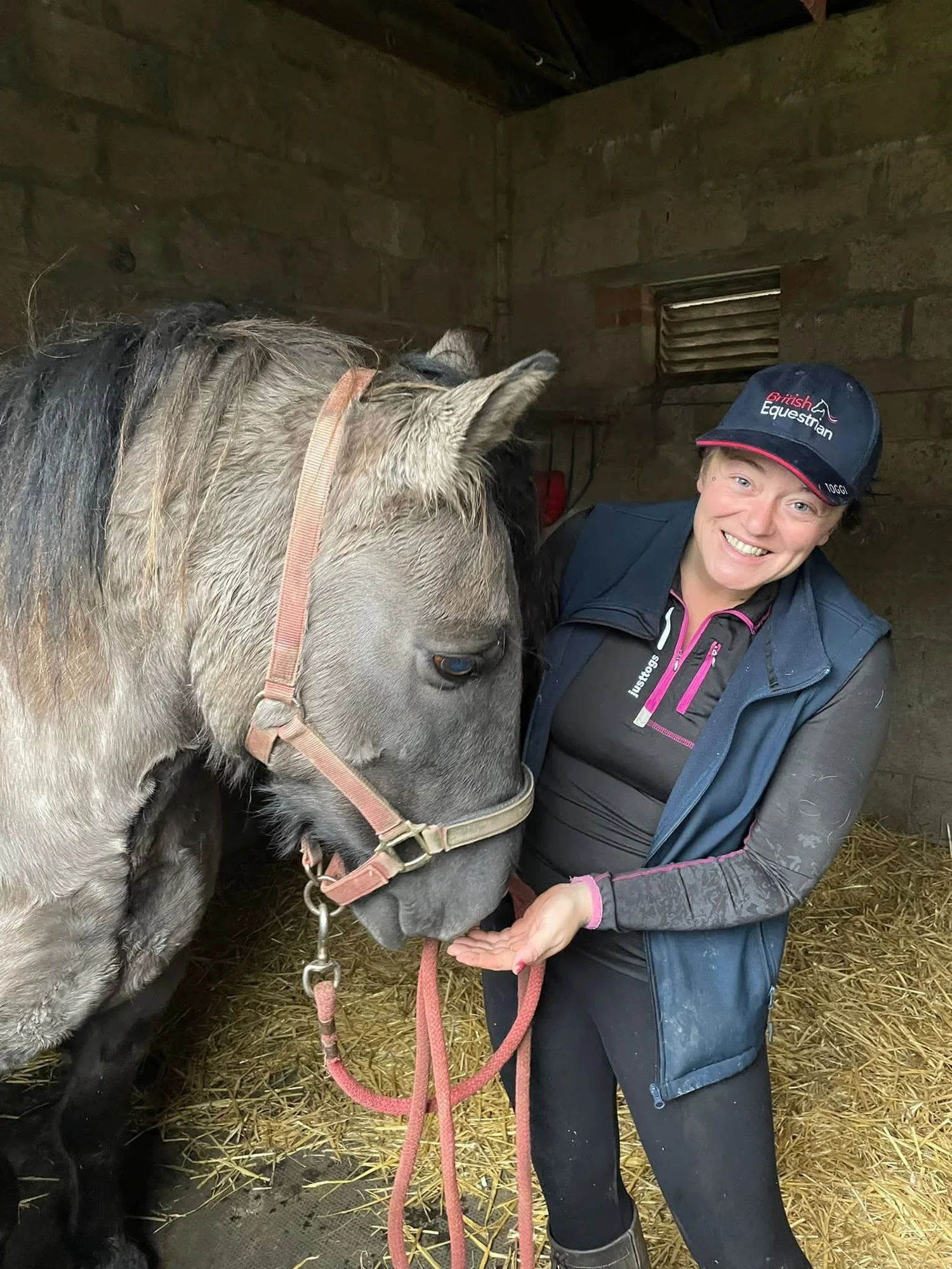Stacy Harris-Wann with a horse