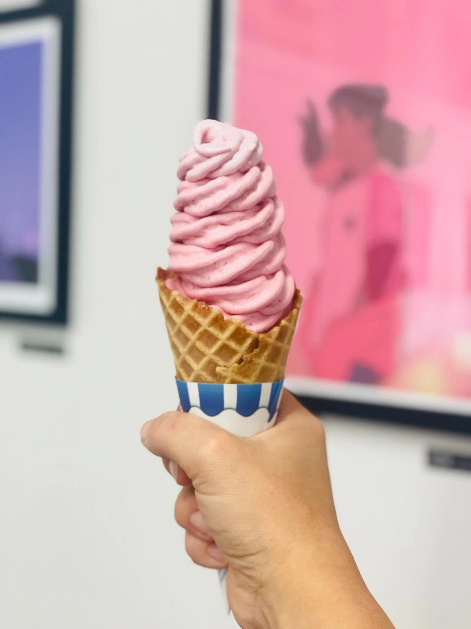 Tip Top real fruit ice cream cone