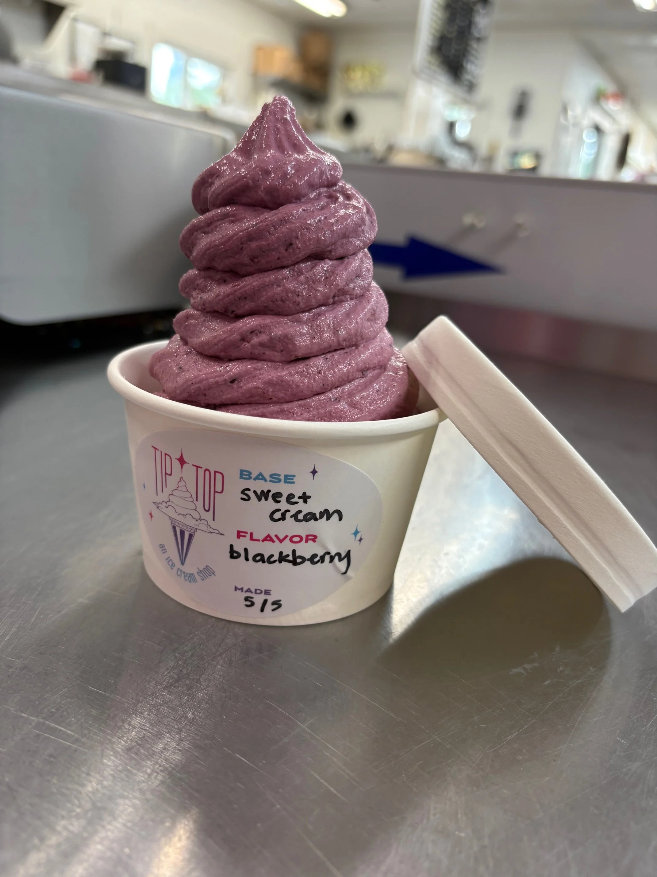 Tip Top blended fruit ice cream half-pint