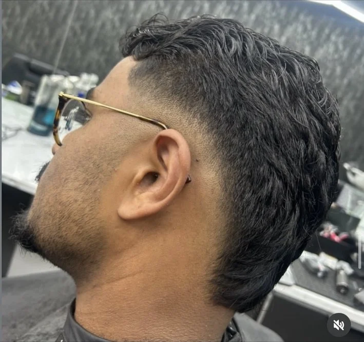 Drop fade haircut by Headline Barbers Southsea