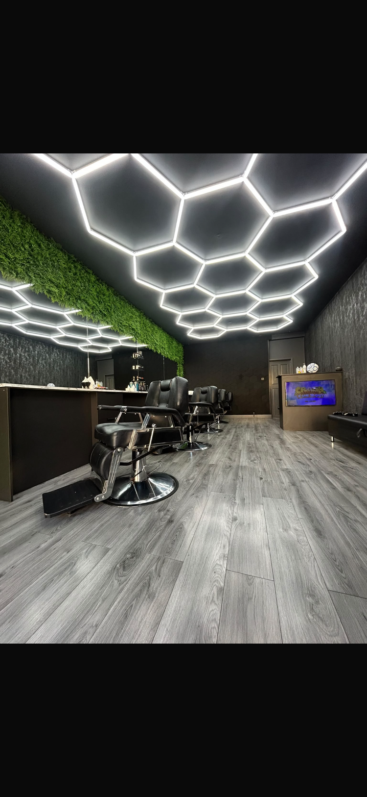 Inside Headline Barbers Southsea shop