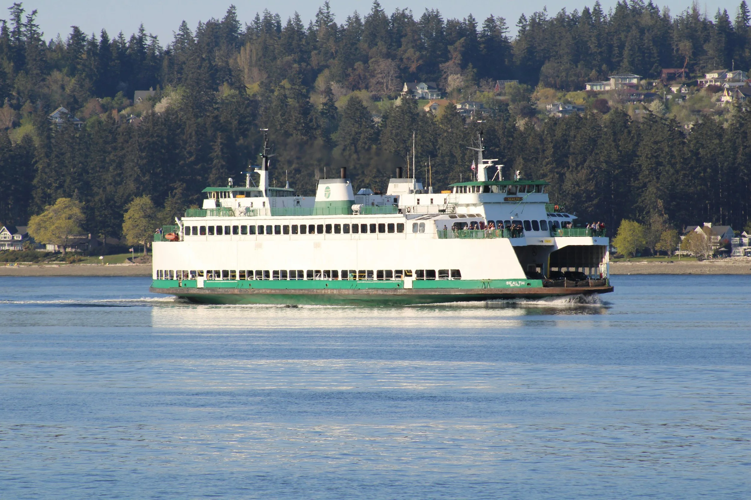 Bremerton WA waterfront and Puget Sound Naval Shipyard