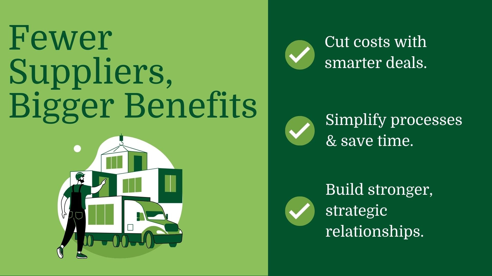 Procurement Consulting: Fewer Suppliers, Bigger Benefits