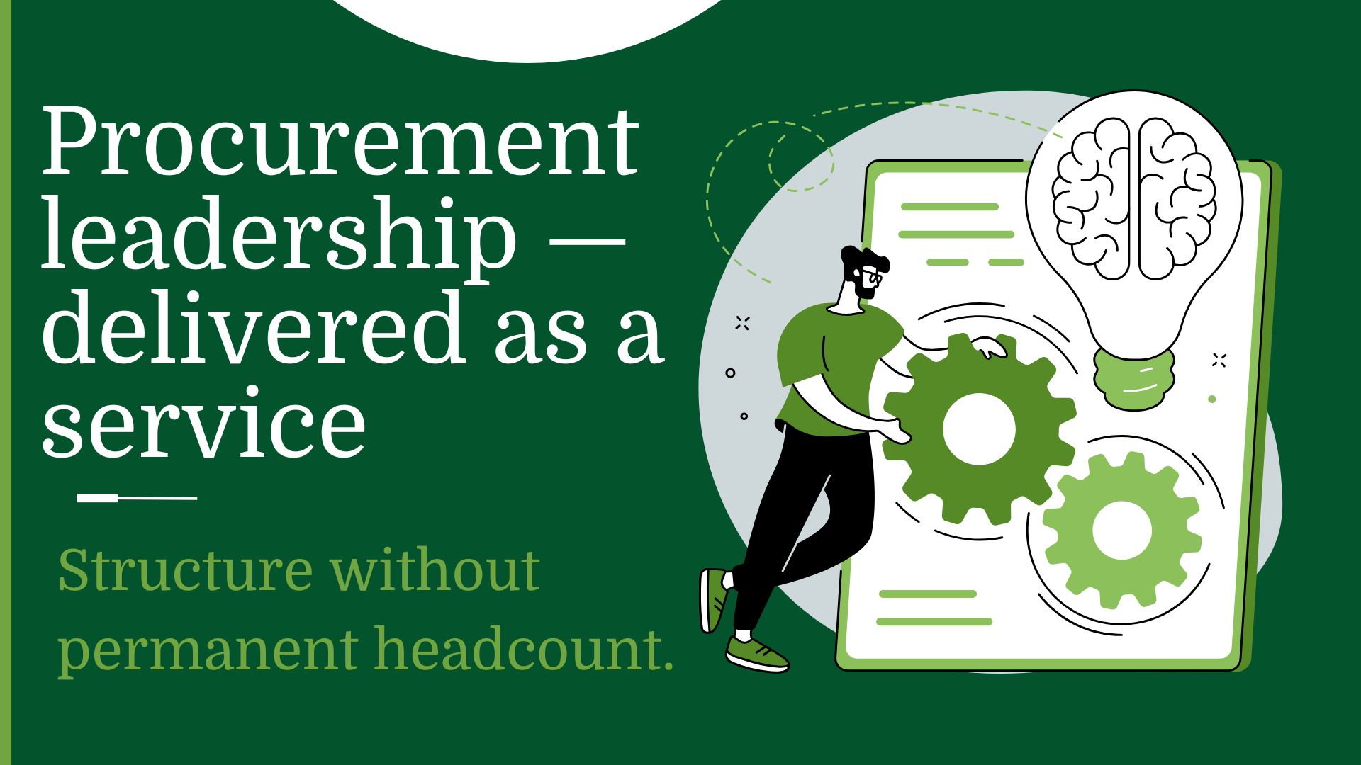 Procurement leadership — delivered as a service