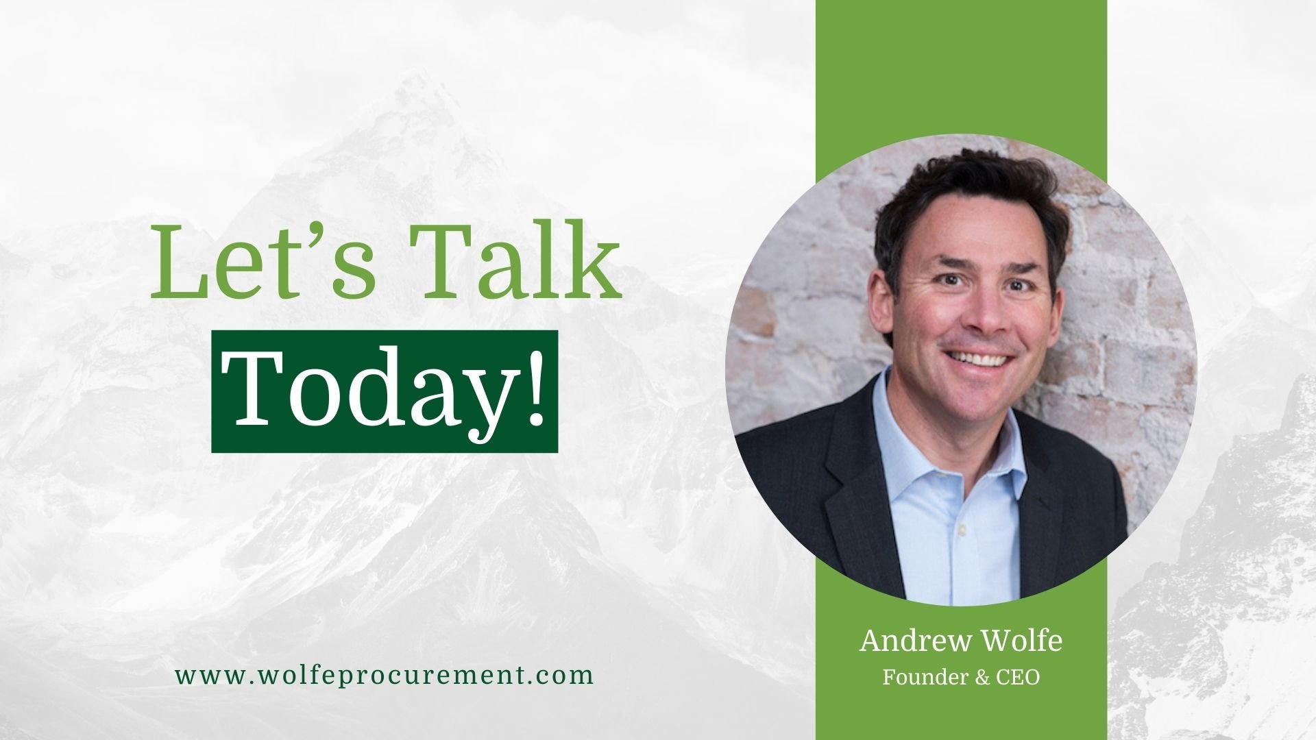 Procurement Consulting: Wolfe Procurement - Contact Us Today!